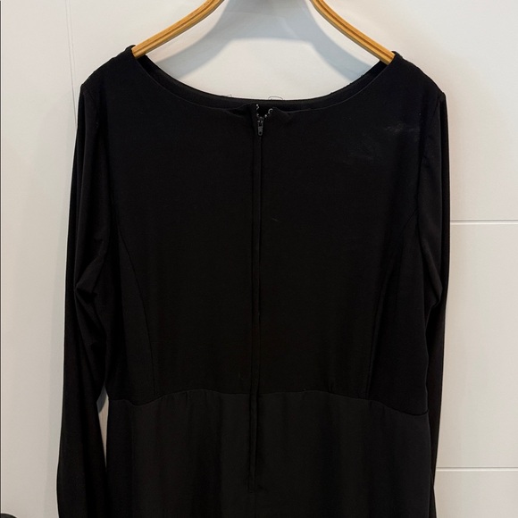 New Noir Black Long Sleeve Beaded Yoke Dress size 2X - Picture 8 of 10